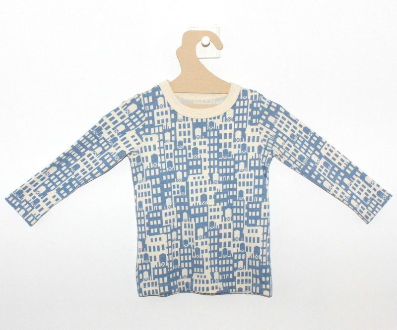 T-shirt à Longues La ville en bleu-T-shirt manches longues-Tale Me