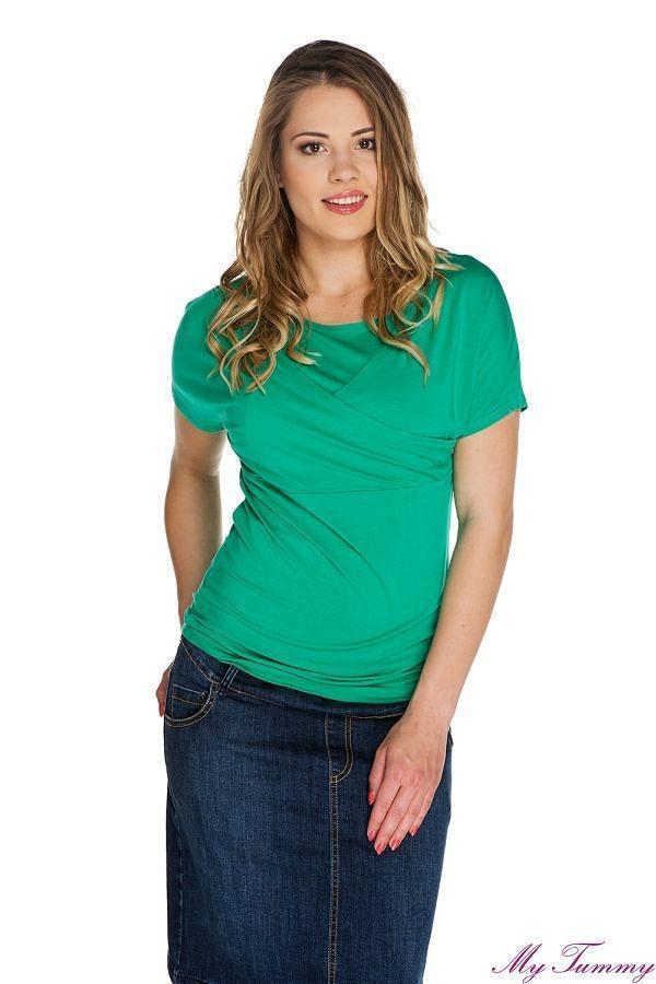 T-shirt Allaitement et Grossesse Vert-Haut manches courtes-Tale Me