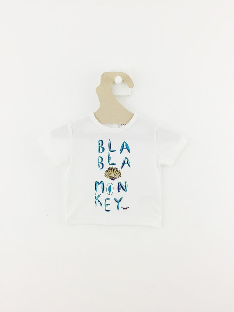 T-shirt Bla Bla Monkey-T-Shirt manches courtes-Tale Me