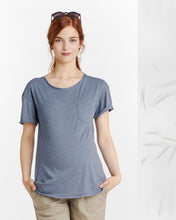 T-shirt Boyfriend Bleu Pastel-Haut manches courtes-Tale Me