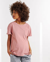 T-shirt Boyfriend Vieux Rose-Haut manches courtes-Tale Me