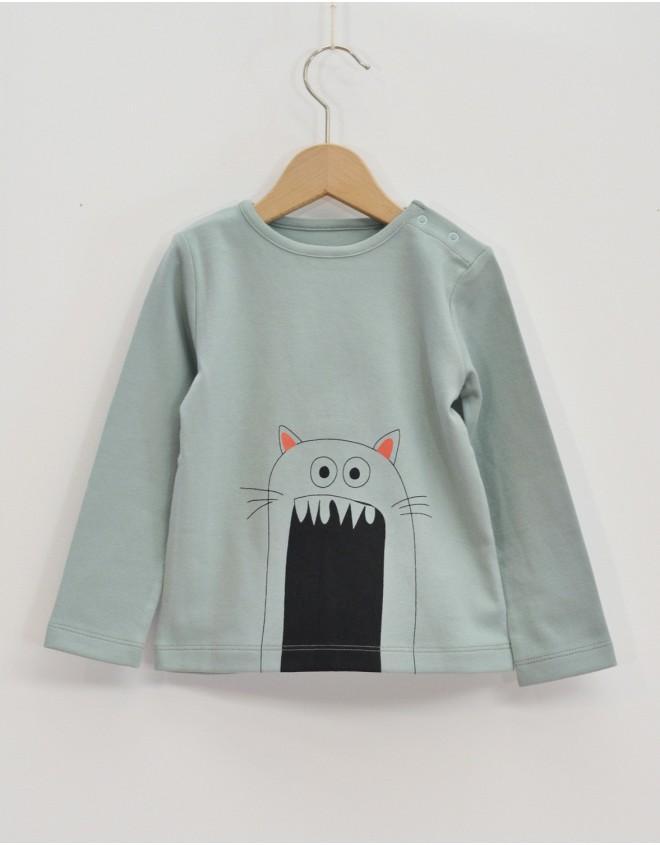 T shirt chat qui baille-Polo-Tale Me