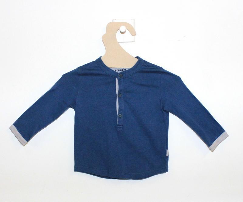T-shirt Col Tunisien Bleu-T-shirt manches longues-Tale Me