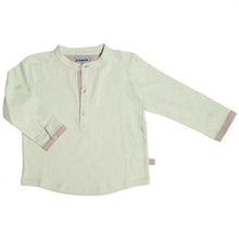 T-shirt Col Tunisien Vert Amande-T-shirt manches longues-Tale Me
