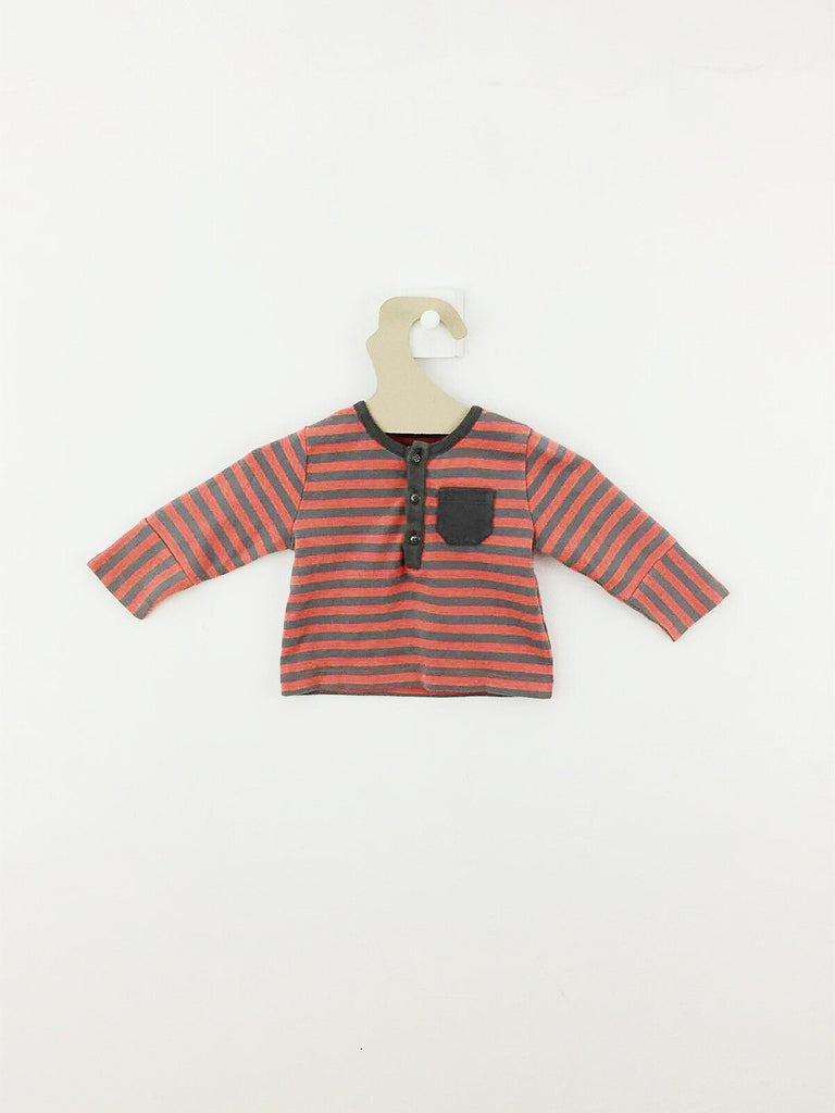 T-shirt Corail Rayé-T-shirt manches longues-Tale Me