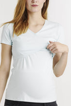 T-shirt d'Allaitement Nelly Bleu Clair-Haut manches courtes-Tale Me