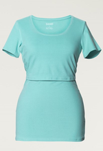 T-shirt de Grossesse et Allaitement Bleu Nuit-Haut manches courtes-Tale Me