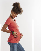 T-shirt de Grossesse et Allaitement Corail-Haut manches courtes-Tale Me
