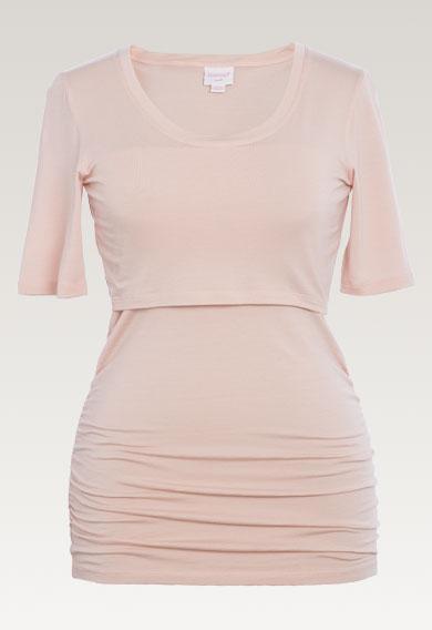 T-shirt Flatter Me Grossesse et Allaitement Pink Pearl-Haut manches courtes-Tale Me