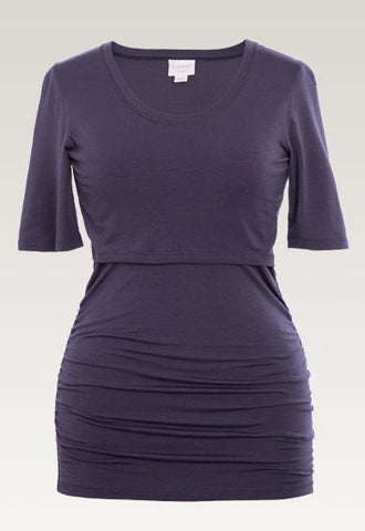 T-shirt Flatter Me Grossesse et Allaitement Soft Ink-Haut manches courtes-Tale Me