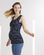 T-shirt Floral Bleu Nuit-Haut manches courtes-Tale Me