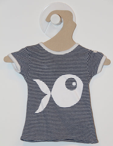 T-shirt Ligné Poisson-T-Shirt manches courtes-Tale Me