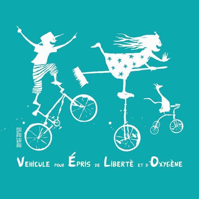 T-shirt Manille Vélo Trio Bleu-T-Shirt manches courtes-Tale Me