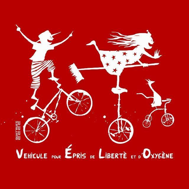 T-shirt Manille Vélo Trio Rouge-T-Shirt manches courtes-Tale Me