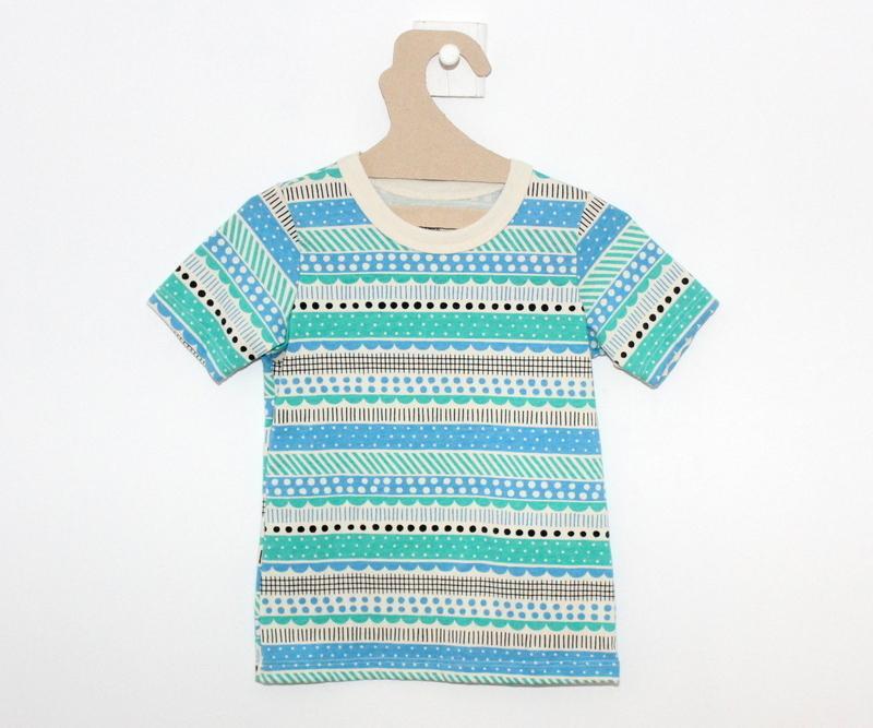 T-shirt Motifs Turquoises-T-Shirt manches courtes-Tale Me