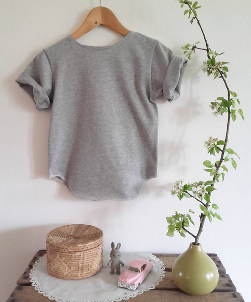 T-shirt Pois de Senteur Gris-T-Shirt manches courtes-Tale Me
