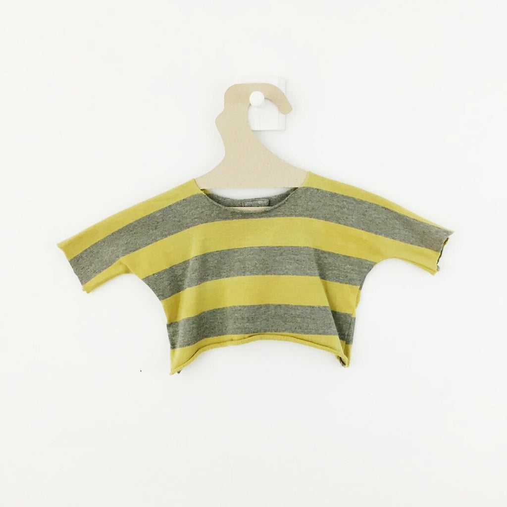 T-shirt Rayé Jaune/Gris-T-Shirt manches courtes-Tale Me