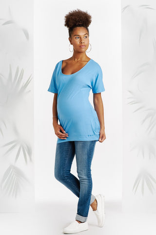 T-shirt Sei Bleu Nuit-Haut manches courtes-Tale Me