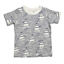 T-shirt Vagues Bleu-T-Shirt manches courtes-Tale Me