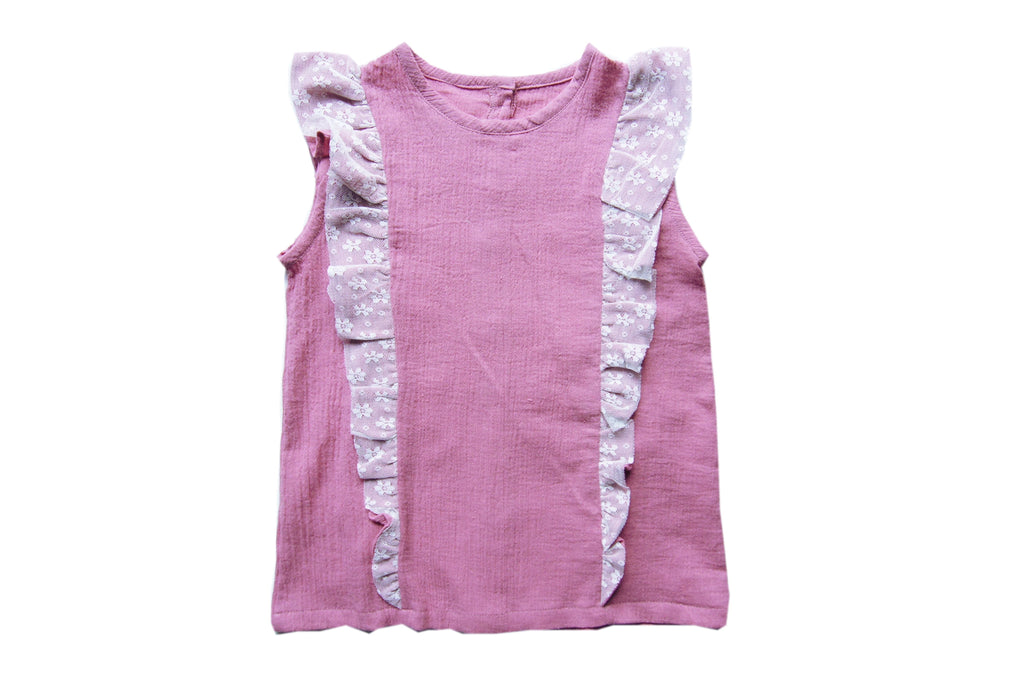 Top Appoline rose à dentelle-Blouse-Tale Me