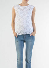 Top Blanc Pizzo-Haut manches courtes-Tale Me