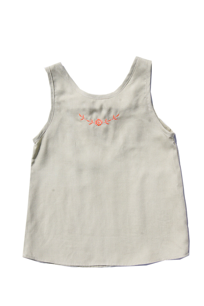 Top Fantine beige brodé-Haut manches courtes-Tale Me