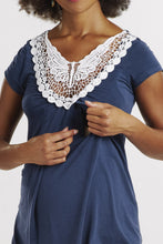 Top Majken Bleu-Haut manches courtes-Tale Me