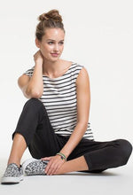 Top Sans Manches Simone Rayé Rouge-Haut manches courtes-Tale Me