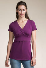 Top Sophia Navy-Haut manches courtes-Tale Me