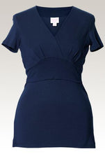 Top Sophia Navy-Haut manches courtes-Tale Me