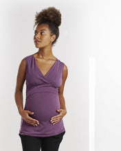 Top Sophia Sans Manches Violet-Haut manches courtes-Tale Me