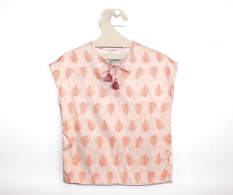 Top Swan Rose Claire-T-Shirt manches courtes-Tale Me