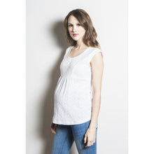 Tunique Anna Blanche-Haut manches courtes-Tale Me