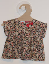 Tunique Beige à Fleurs Roses-Haut manches courtes-Tale Me