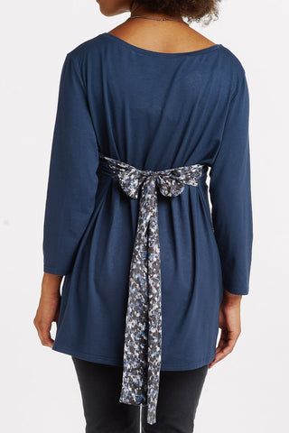 Tunique Ceinture Bleue-Haut manches longues-Tale Me