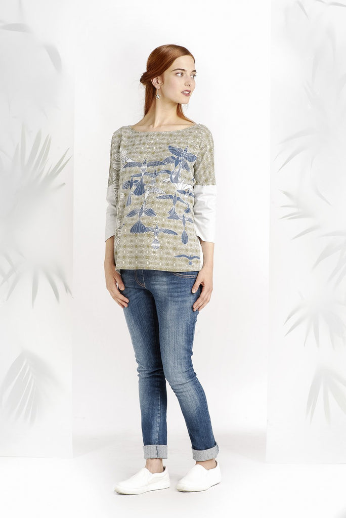 Tunique Joella Crème-Haut manches longues-Tale Me