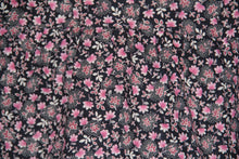 Tunique Noire à Fleurs Roses-Haut manches courtes-Tale Me