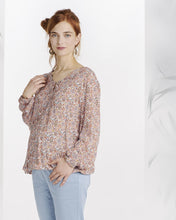 Tunique Rose Imprimé-Haut manches longues-Tale Me