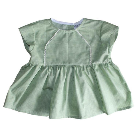 Tunique Verte à Pois Blancs-Blouse-Tale Me